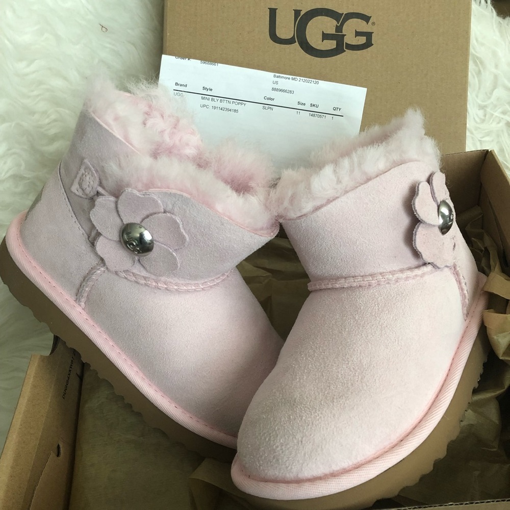 UGG bailey button for girls size 11